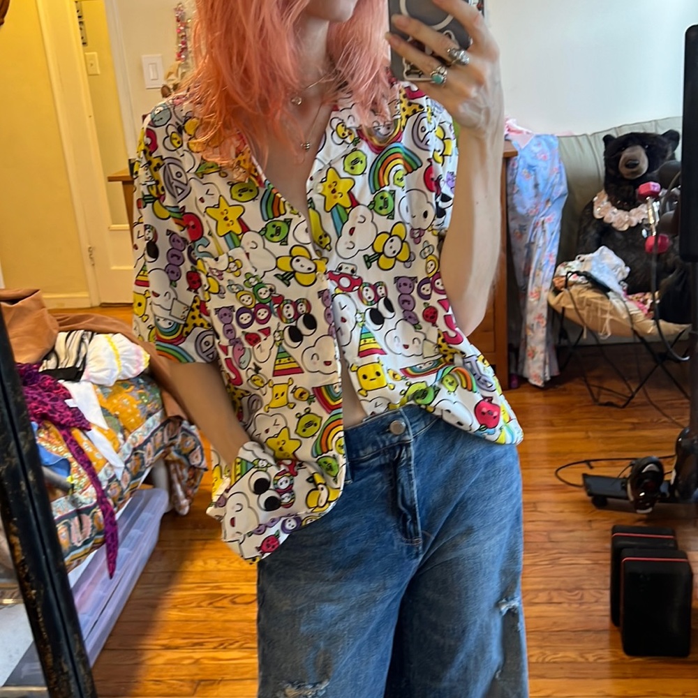Friends with you oversized button down